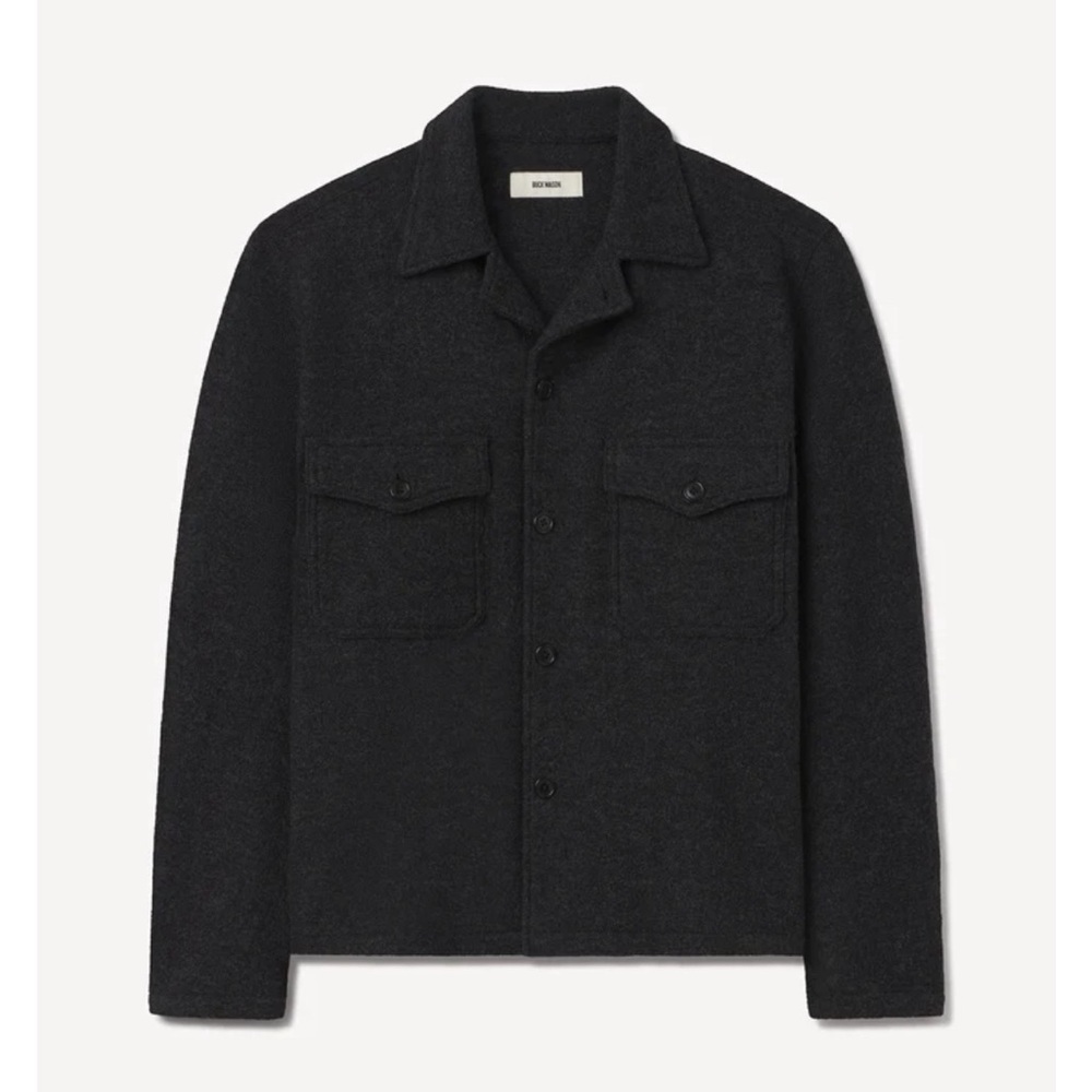 Marled Deep Charcoal,FELTED FIELD SHIRT